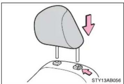TOYOTA Yaris (2010) - ■Installing the head restraints - 1