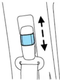 FORD Fiesta (2009) - Safety belt height adjustment - 1