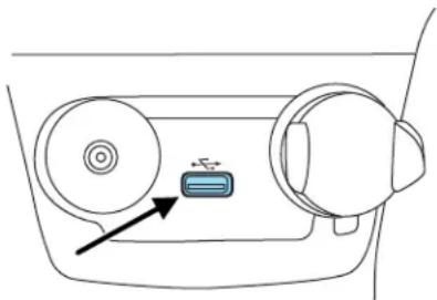 FORD Fiesta (2009) - USB port (if equipped) - 1