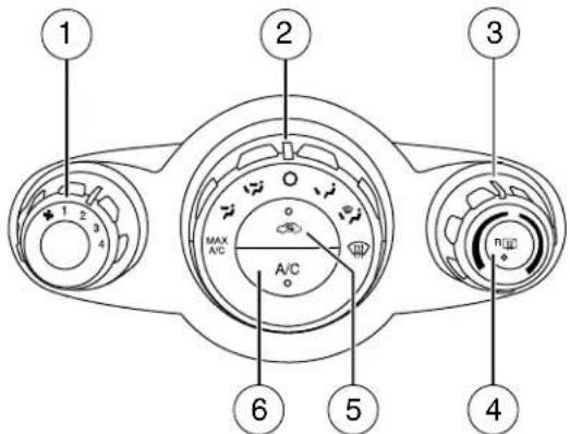 FORD Fiesta (2009) - MANUAL HEATING AND AIR CONDITIONING SYSTEM - 1