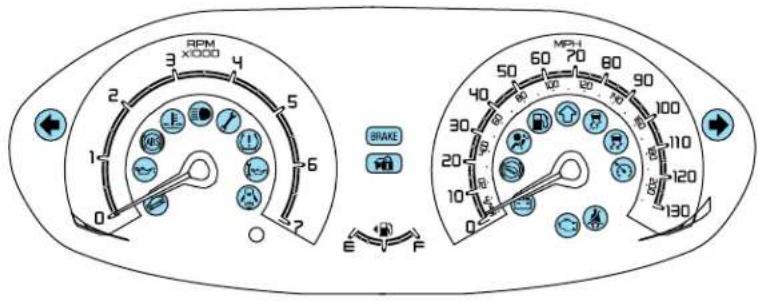 FORD Fiesta (2009) - WARNING LIGHTS AND CHIMES - 1