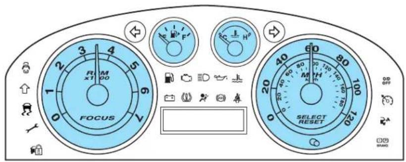 FORD Focus (2011) - Instrument Cluster - 1