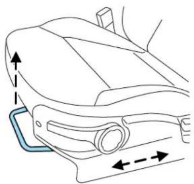 FORD Focus (2011) - Adjusting the front manual seat - 3