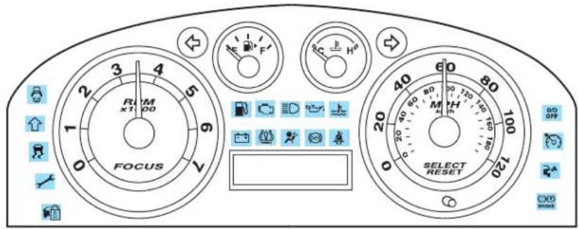 FORD Focus (2011) - Instrument Cluster - 1
