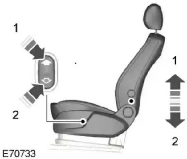FORD Galaxy (2011) - Adjusting the height of the driver's seat - 3