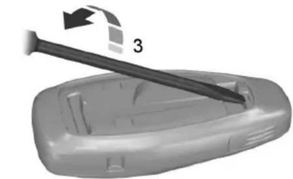 FORD Galaxy (2011) - Remote control with a folding key blade - 5