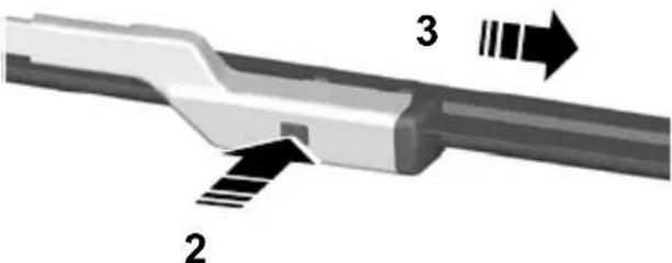 FORD Mondeo (2007) - Changing the rear window wiper blades - 5-door - 1