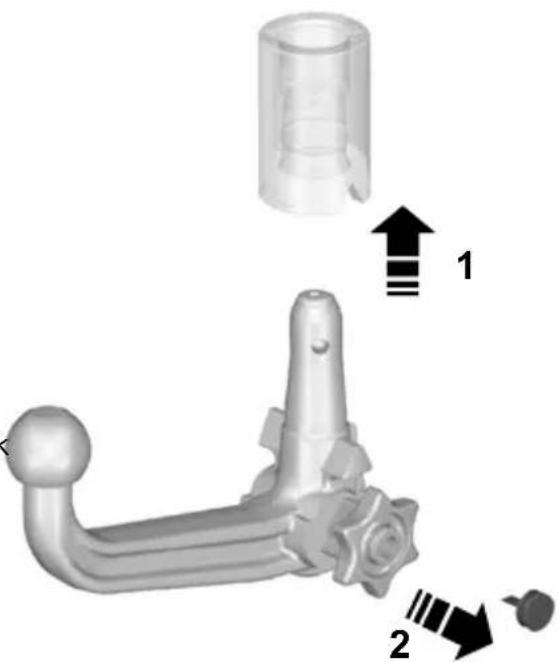 FORD Mondeo (2007) - Inserting the tow ball arm - 2