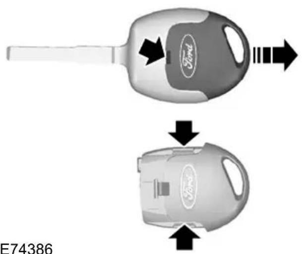FORD Mondeo (2007) - Remote control without a folding key blade - 1