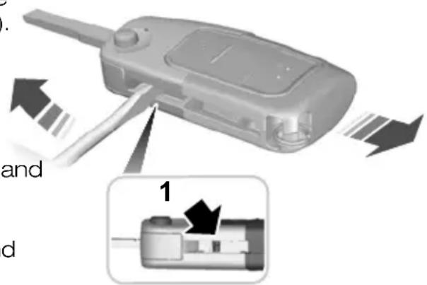 FORD Mondeo (2007) - Remote control with a folding key blade - 1