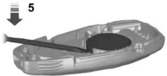 FORD S-Max (2012) - Remote control with a folding key blade - 7