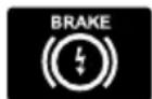 FORD S-Max (2012) - Electric parking brake (EPB) warning lamp - 1