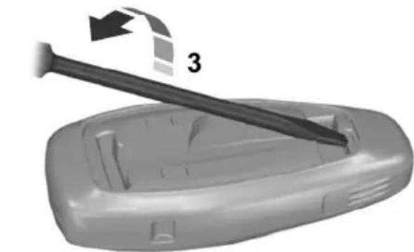 FORD S-Max (2012) - Remote control with a folding key blade - 5