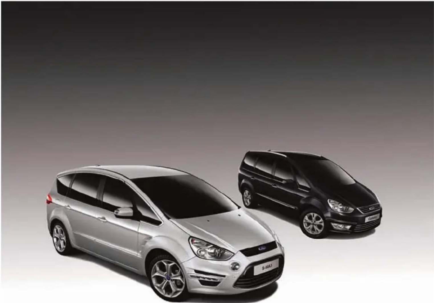 FORD S-Max (2012) - FORD GALAXY / S-MAX Owner's Manual - 1