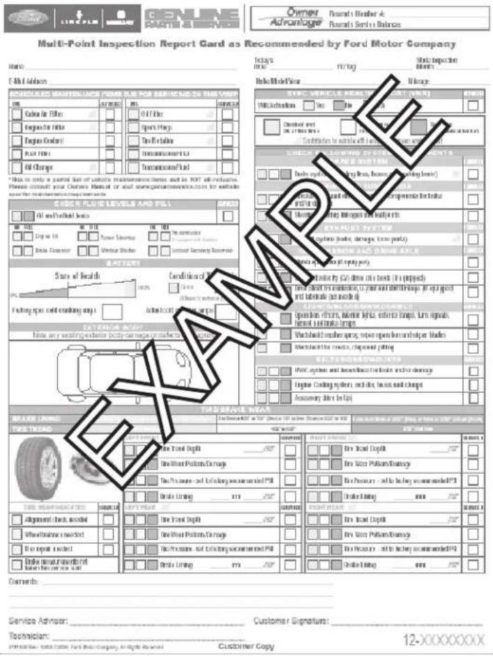 FORD Transit (2011) - Scheduled Maintenance - 1