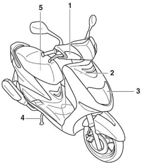 YAMAHA Cygnus 125 (2000) - Right view - 1