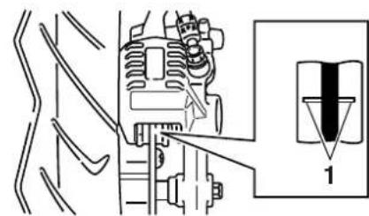 YAMAHA Cygnus 125 (2000) - Checking the front brake pads and rear brake shoes - 1