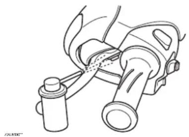 YAMAHA Cygnus 125 (2000) - Lubricating the front and rear brake levers - 1