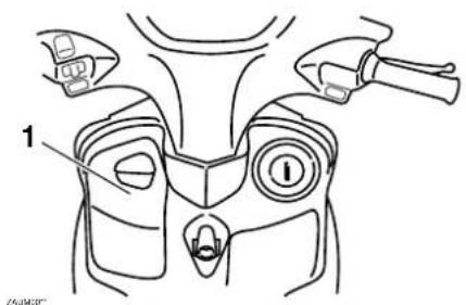 YAMAHA Cygnus 125 (2000) - To remove the fuel tank cap - 1