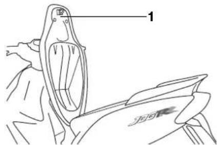 YAMAHA JOG 50R (2004) - Model label - 1