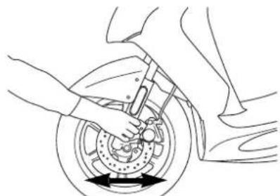 YAMAHA JOG 50R (2004) - Checking the steering - 1