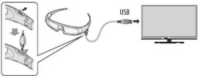 TOSHIBA 46TL938G - Pour charger la batterie: - 1