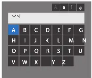 TOSHIBA 46TL938G - Pour saisir du texte à l'aide du clavier virtuel: - 1