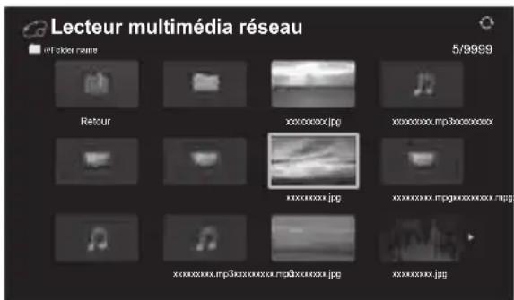 Lecteur multimédia réseau 5/9999 Retour xxxxxx.jpg xxxxxx.mp30000000x xxxxxx.jpg xxxxxxxxmp8xxxxxxx.jpg xxxxxxxx.mp3xxxxxxx.mp8xxxxxx.jpg xxxxxxxx.jpg