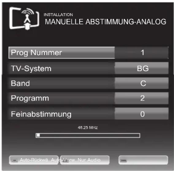 GRUNDIG 32 VLE 6220 BH - Analoge Fernseh-Programme durch Eingeben der Kanalzahlen einstellen - 1