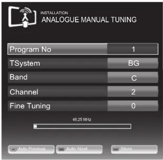 GRUNDIG 32 VLE 6220 BH - Tuning the television channels by entering the channel numbers - 1