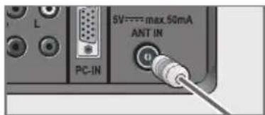 GRUNDIG 22 VLE 8220 SG - Connecting the antenna and power cord - 3