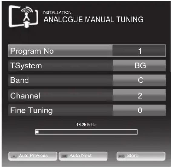 GRUNDIG 40 VLE 8270 SL - Tuning the television channels by entering the channel numbers - 1