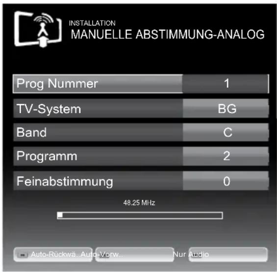 GRUNDIG Fine Arts 46 FLE 9170 SL - Analoge Fernseh-Programme durch Eingeben der Kanalzahlen einstellen - 1