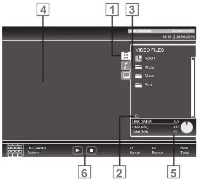 GRUNDIG Fine Arts 40 FLE 9170 SL - The file browser - 1