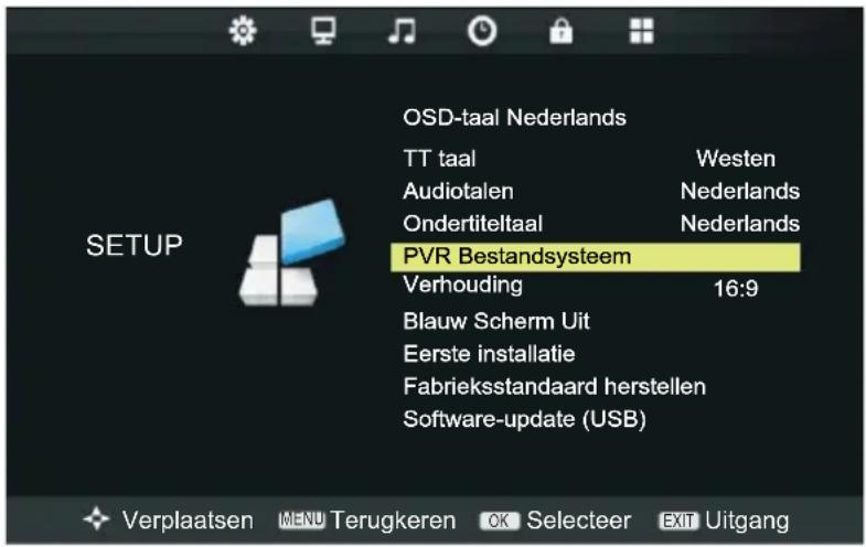 SALORA 24LED2015TDW - Menubeschrijving van het PVR-bestandssysteem - 1
