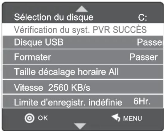 SALORA 24LED2015TDW - Présentation du menu Système de fichiers PVR - 2