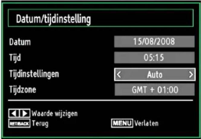 SALORA 24LED7105CD - De datum-/tijdsinstellingen configureren - 1
