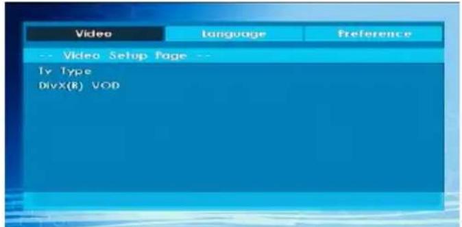 SALORA 24LED7105CD - Video Setup Page - 1