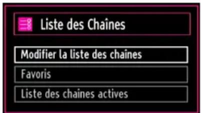 SALORA 24LED7105CD - Gestion des chaînes : Liste des chaînes - 1