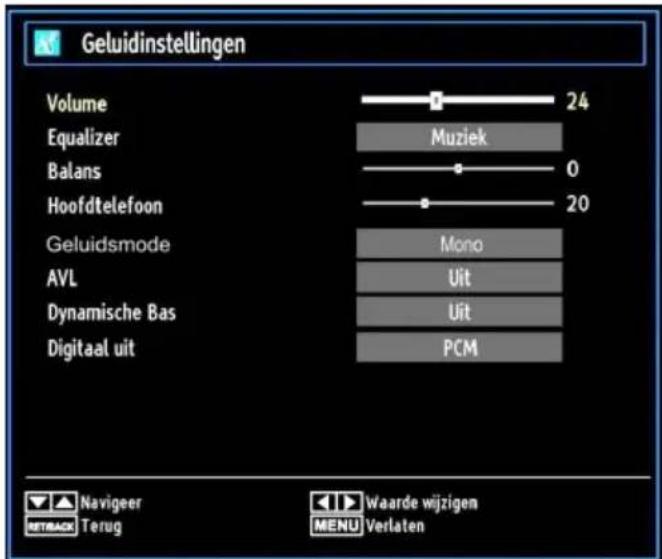SALORA 32LED7105CD - Geluidsinstellingen configureren - 1
