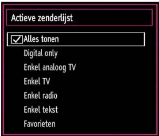 SALORA 32LED7105CD - Zenders beheren - De zenderlijst sorteren - 1