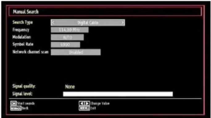 SALORA 32LED7105CD - Digital Cable Manual Search - 1