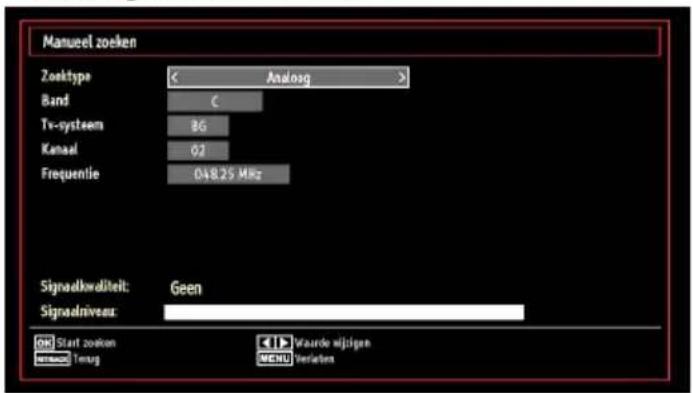 SALORA 32LED7105CD - Analoog manueel zoeken: - 1