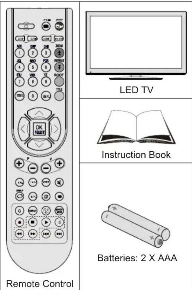 SALORA 32LED7105CD - Package Contents - 1