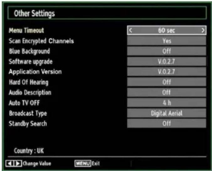 SALORA 32LED7105CD - Configuring Other Settings - 1