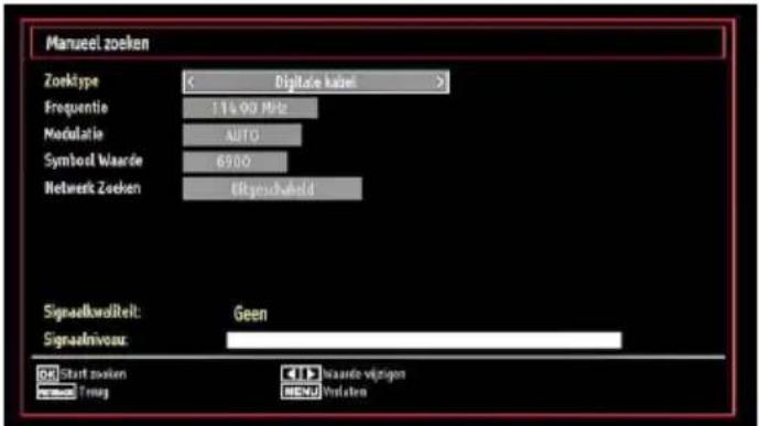 SALORA 32LED7105CD - Digitale kabel manueel zoeken: - 1
