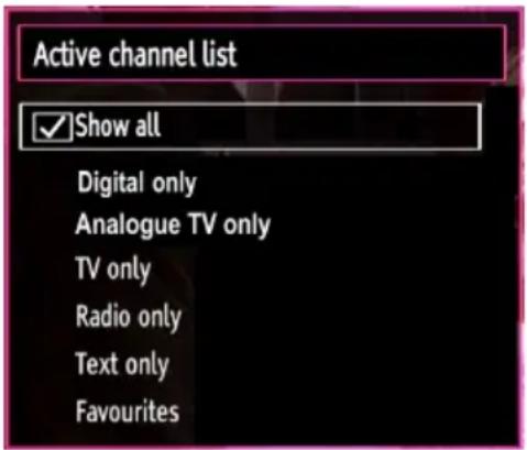 SALORA 42LED7100C - Managing Stations: Sorting Channel List - 1