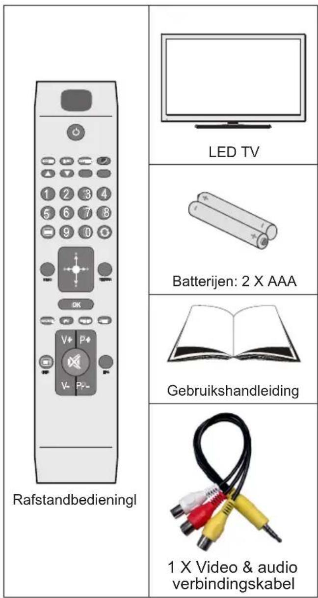 SALORA 42LED7100C - Inhoud van de verpakking - 1