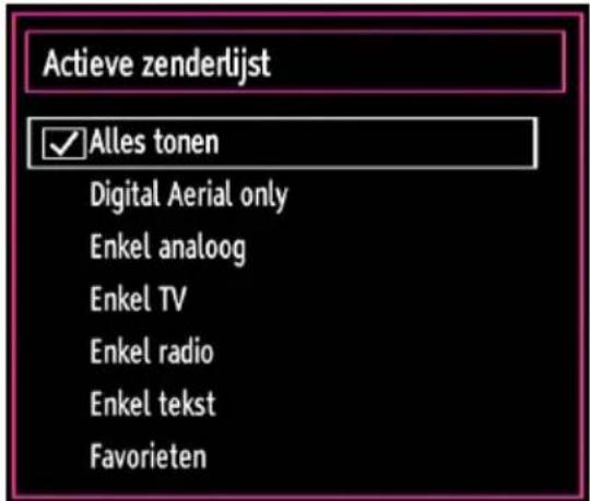 SALORA 42LED7100C - Zenders beheren - De kanalenlijst sorteren - 1