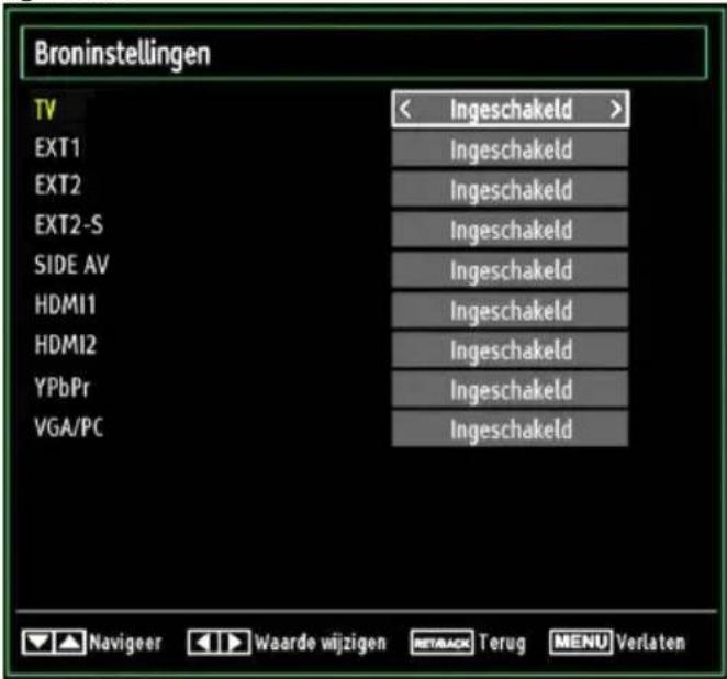 SALORA 42LED7100C - Broninstellingen configureren - 1